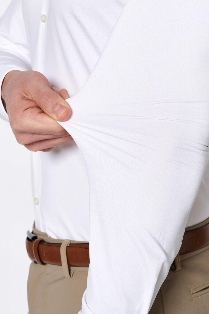 FUNCTIONAL SHIRT LONGSLEEVE 4030 21750 900 WHITE PLAIN